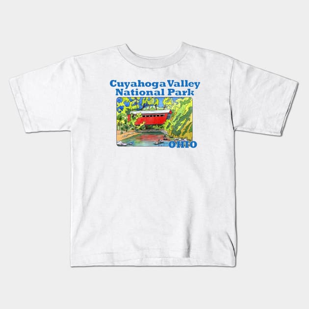 Cuyahoga Valley National Park, Ohio Kids T-Shirt by MMcBuck